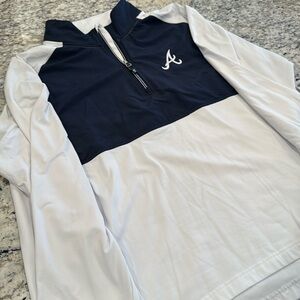 Men’s Atlanta Braves XL 1/4 Zip Pullover